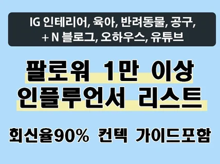 고퀄리티 2024 인스타그램 라이프스타일 인플루언서