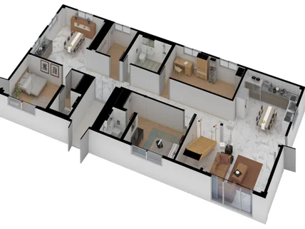 3D MAX 인테리어 iso, 내외부 투시도 작업