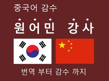 원어민 강사 리얼 중국어 .. 중국어 감수 및 첨삭