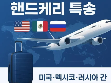 특수물류핸드케리 전세계 어디나 하루안에 배송