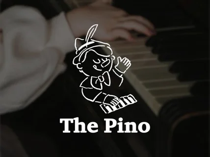 손으로 그린듯한 드로잉 로고 디자인