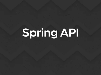 Spring API 개발, 유지보수