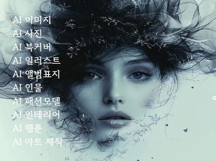 Ai 인물,사진,웹툰,웹소설,책표지,이미지 등 Ai제작