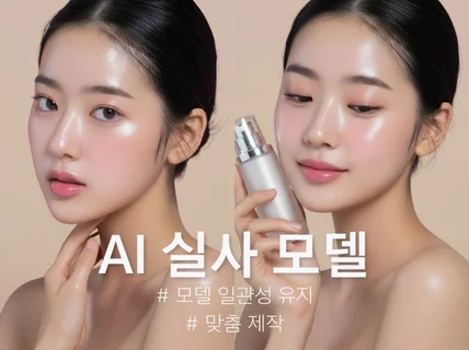 맞춤형 AI모델 AI광고 AI실사 이미지 꼼꼼한리터칭O