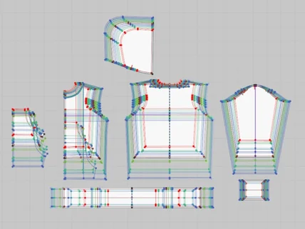 CLO3D를 활용한 의류 패턴 그레이딩-DXF파일 전달