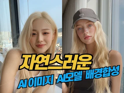 세련된 AI이미지,AI모델,AI영상 배경합성, 보정