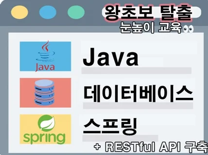 자바 기초부터 DB설계 및 웹사이트 구축 1대1 과외