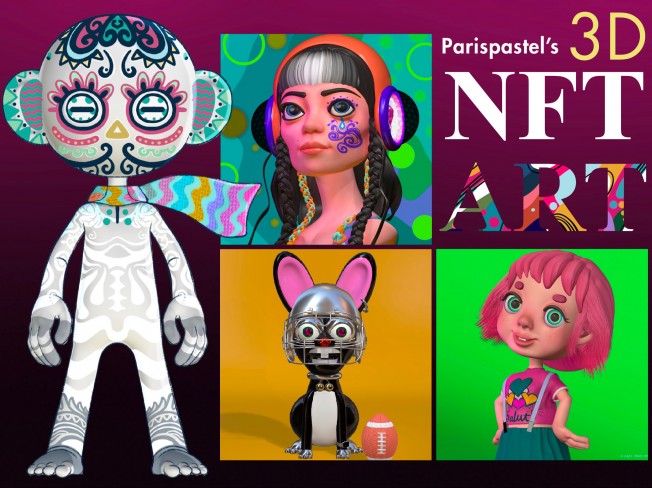 프랑스의 감성으로 NFT 3D 캐릭터 제작합니다.