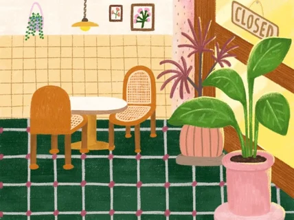 Ai로 대체불가한 감각적인 손그림 감성 일러스트