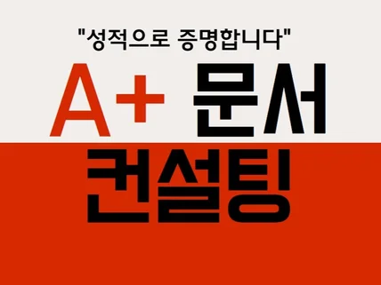 A+ 레포트 컨설팅 첨삭 전문가가 도와드립니다