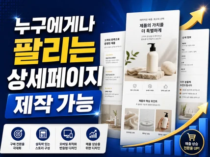 상세페이지 제작 기획+촬영+디자인 제대로 해드립니다