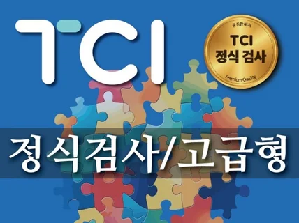 TCI 검사 및 고급형 결과지 2P+해석보고서 6P