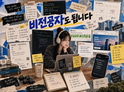비전공자도 됩니다: 4주 AI 코딩 포트폴리오 전자책