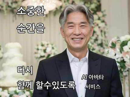 고인의 생전 모습을 재현해 드리는 AI아바타 서비스