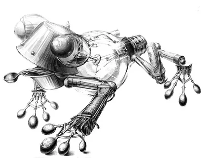 상상속 이미지 모든 것을 그립니다.