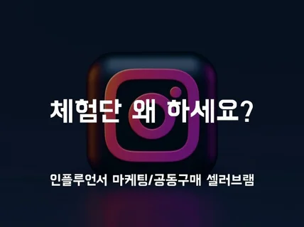 인플루언서 체험단/공동구매 마케팅해 드립니다.