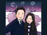 가족,단체,커플 사진을 귀엽게 그려 드립니다.