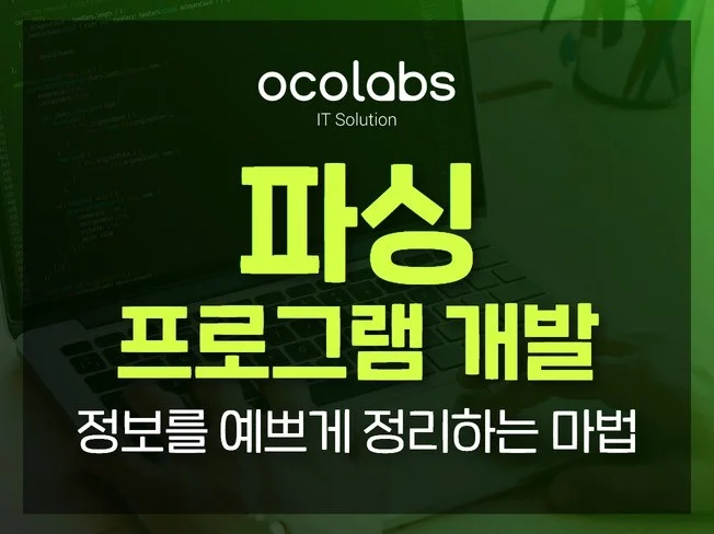 스크래핑 데이터 파싱 프로그램 개발