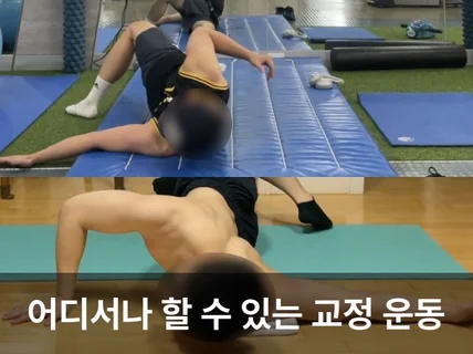 온라인 - 평생 써먹는 척추측만 체형 교정 PT