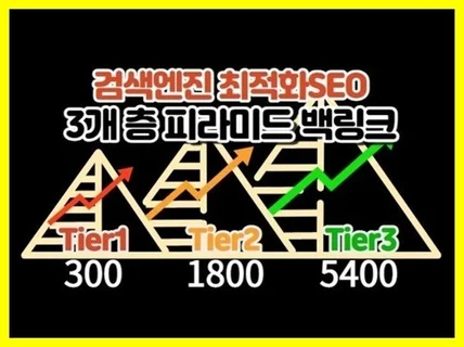 3Tier 단계별 피라미드 백링크빌드 드립니다.