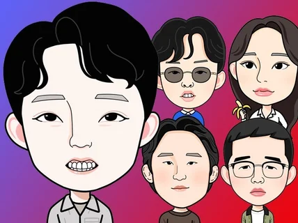sns 프로필과 명함에 사용하면 좋은 디지털 캐리커쳐