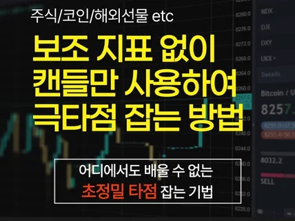 주식 코인 해외선물 오로지 캔들만 사용하는 극타점 기법