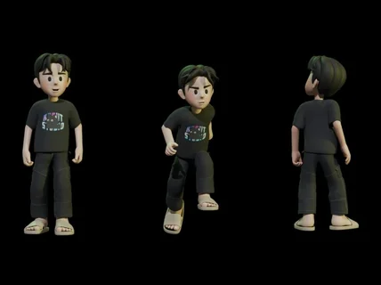 애니메이션 제작- 3D 캐릭터 영상. 모션 그래픽 