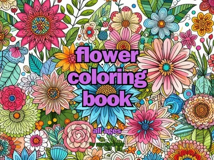 플라워 컬러링북 Flower coloring book