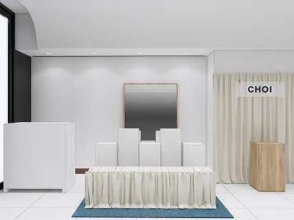 빠른 긴급 백화점 입점 팝업+전시부스 3D렌더링/CG