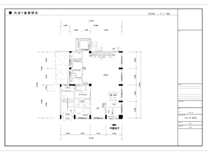 2D 캐드 도면/ 평면도/입면도 작업