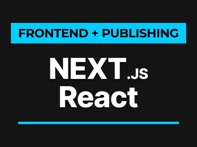 Next.js, React 리액트 프론트엔드 개발