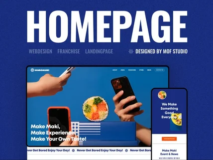 브랜드 고유의 아이덴티티를 담은 홈페이지를 만듭니다.