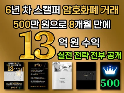 암호화폐 500만 원으로 8개월 만에 13억 원 수익