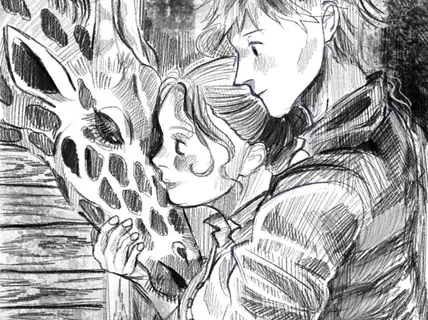 손그림 느낌의 디지털 감성 일러스트 그려드립니다