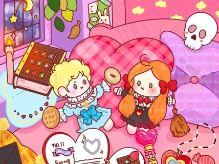 사랑스러운 고퀄 일러스트 제작해드립니다.