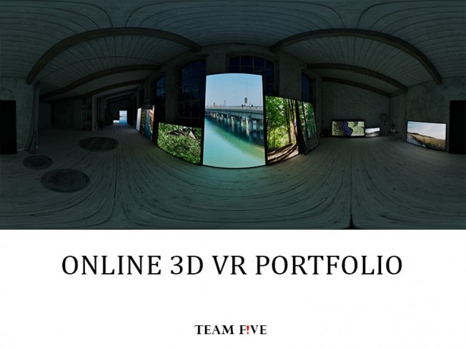 감각적인 포트폴리오용 3d영상과 웹 VR 을 만듭니다.