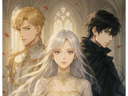 웹소설 표지 시안 3종  장르 맞춤 커버 + 타이포