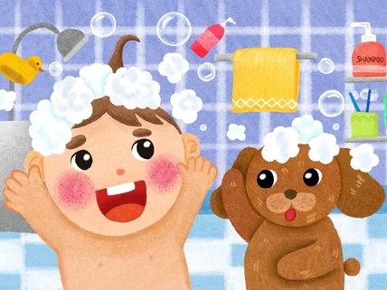 동화삽화/손그림/색연필질감/방송/교재 일러 작업합니다.