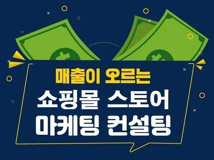 쇼핑몰 스토어 마케팅 대행 진단 컨설팅 운영 매출상승