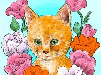 사랑스러운 반려동물 초상화 그려드립니다