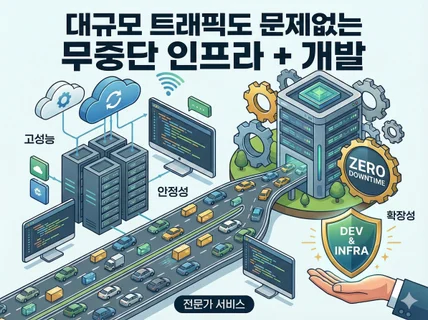 대규모 트래픽도 문제없는 무중단 인프라 + 개발