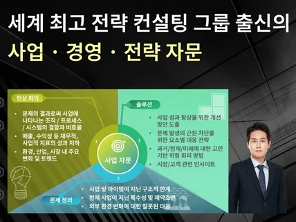 사업 / 경영과 관련된 진단 및 분석과 컨설팅