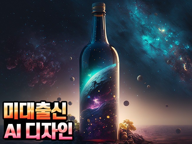 미대출신 AI로 프리미엄 하이퀄리티 디자인 아트웍 제작