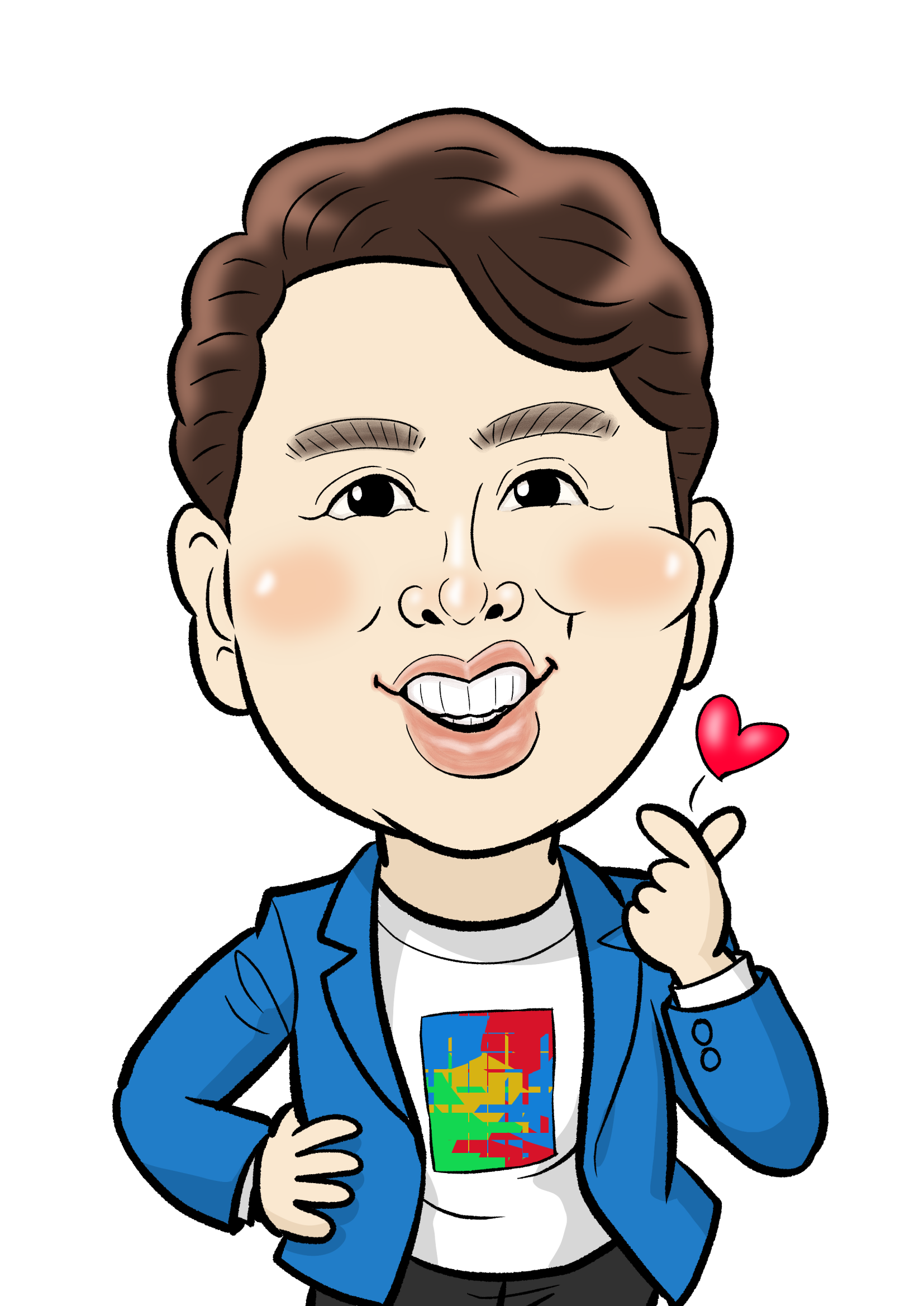 캐리커쳐·인물 외주:  멋진 나만의 맞춤형 캐리커쳐를 선물해드립니다 크몽