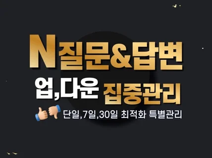 N포털 질문 답변 최적화 업다운 표정 관리 서비스