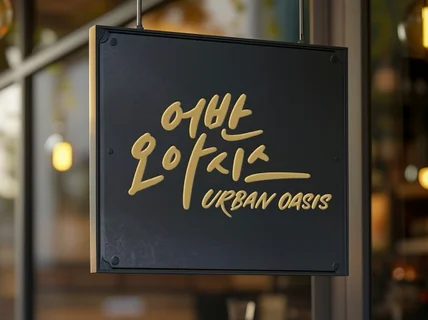 전문 캘리그라피 작가의 세련된 글씨