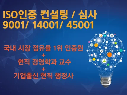 ISO9001/14001/45001 컨설팅과 심사