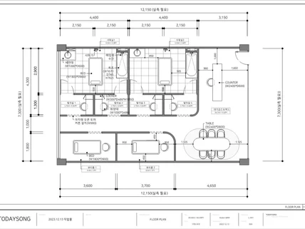 인테리어 캐드 도면 작업해드립니다.