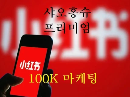 샤오홍슈 100K 빅샷 인플루언서 마케팅