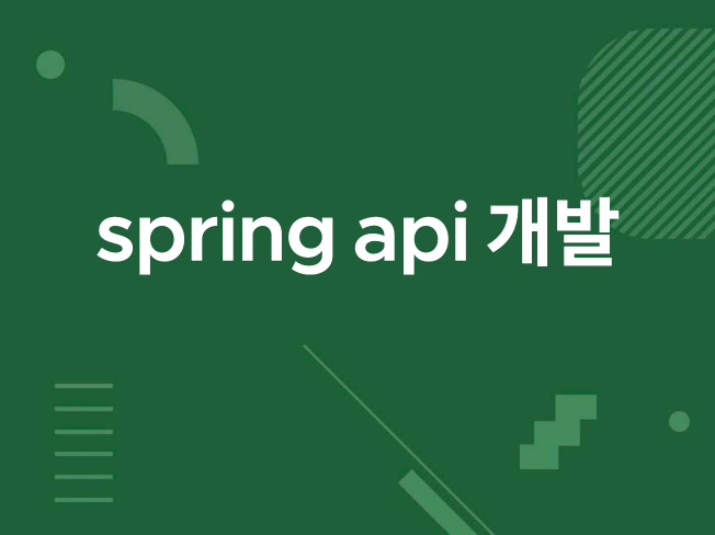 백엔드 spring API 개발, 유지 보수